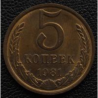 5 копеек 1981 год. Состояние
