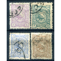 Персия (Иран) - 1894г. - лев - 4 марки - гашёные. #4-W1-135-A-1