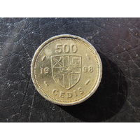 Гана 500 седи,1998. С 20 копеек. Распродажа коллекции. Смотрите другие лоты.