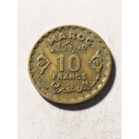 Монеты. Марокко 10 франков 1952