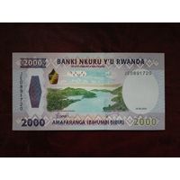 2000 франков Руанда 2024 г.