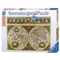 Пазлы Ravensburger(Германия) Карта мира 1665 года ,3000 элементов+специальный клей