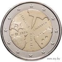 2 евро 2024 Финляндия Архитектура UNC из ролла