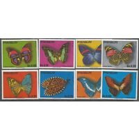 Парагвай. Бабочки. 1976г. St#2821-28. Серия.