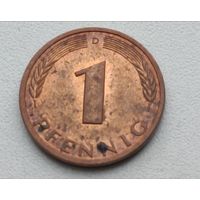 Германия. 1 пфенниг 1977 года.