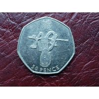 50 пенсов Великобритания 2011 г.