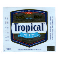 Этикетка пива Tropical Испания 0,33 Ф980