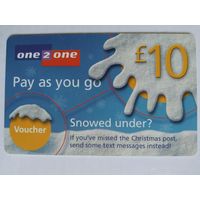 Телефонная карта. Англия.