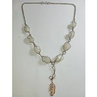 Колье из Тигилота . Распродажа винтажный бижутерии с натуральными камнями .