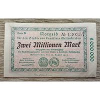 Werty71 Германия Веймар 2000000 марок 1923 банкнота 2 миллиона гроссгельд Город и район Гельзенкирхен