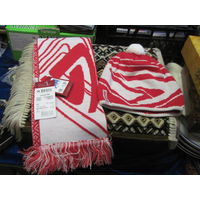 Шарф(130х15 см) и шапочка детские Belarus Minsk tractor works.