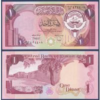 Кувейт, 1 динар 1980-1991 г, P-13d (Красный дворец), UNC
