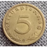 5 рейхспфеннигов 1937 G