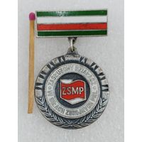 Знак ПНР. Заслуженный активист вооружённых сил. тяжёлый