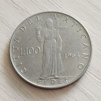 Ватикан 100 лир 1964г.