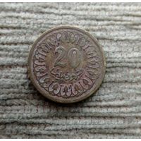 Werty71 Тунис 20 миллимов 1960