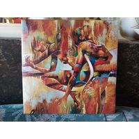 Цвет ная печать на холсте.