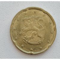 Финляндия 20 евроцентов, 2001_ KM# 102