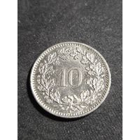 Швейцария 10 раппенов 1997