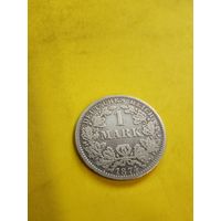 1 марка 1874 г. (А), отличная монетка. СМОТРИТЕ ДР. МОИ ЛОТЫ. Большая распродажа!