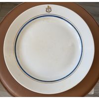 Тарелка Большая ВМФ СССР 1960х Дулево