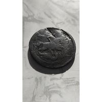 2 копейки 1757. Перечекан с облачника 1756.