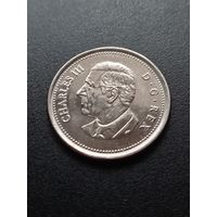 Канада 25 центов 2023 г. - Карл III