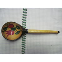 Ложка деревянная Хохлома 19,5 см с рубля!