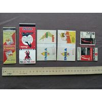 Очень старые спичечные коробки в разобранном состоянии одним лотом за 1 р., сп-2 (4014)