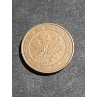 Германия 5 евроцентов 2002 J #2