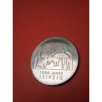 10 Евро 2015 Германия. 1000 лет городу Лейпциг. С рубля. (15) Облезлый Орел.