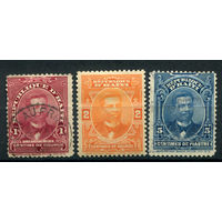 Гаити - 1912г. - президент Мишель Цинциннат Леконт - 3 марки - полная серия, гашёные, MH [Mi 132-134]. #4-W1-109-A-1