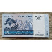 Werty71 Мадагаскар 100 ариари 2004 UNC банкнота