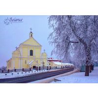 Беларусь 2024 открытка Новогрудок костёл