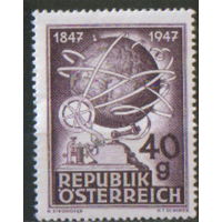 Полная серия из 1 марки 1947г. Австрия "100 лет телеграфу"