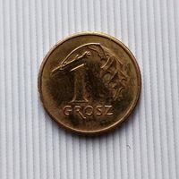 1 грош 2022 года Польша. Третья Республика. Красивая монета!