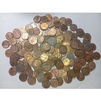 Сборный лот монет Российской федерации , 170 штук с рубля .