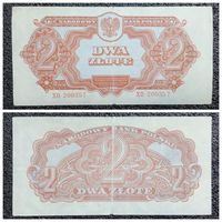 2 злотых Польша 1944 г.