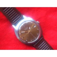 Часы  ПОЛЕТ 30 камней АВТОМАТ тип POLJOT de LUXE, из СССР 1970-х с РЕМНЁМ