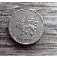 Werty71 Великобритания 1 фунт 2000 Валлийский дракон