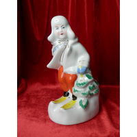 Статуэтка Юный лыжник, - Целый, клеймо Олевск (редкость)