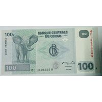 РАСПРОДАЖА!!! - КОНГО 100 франков 2007 год