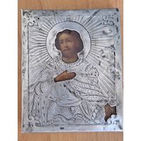 Икона Пр. Александр Невский, оклад серебро 84пр.