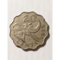 Свазиленд 20 центов 1975