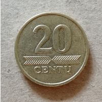 Литва 20 сентов 2007 год, KM# 107, ю