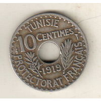 Тунис 10 сантим 1919