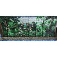 Гобелен ,коврик БССР. Охотники на привале.