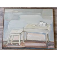 Натюрморт две кружки  Алесь Марочкин 1992г ( 80/100)