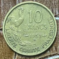 Монета  10 франков 1953 год. Франция.
