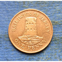 Джерси 1 пенни 1987